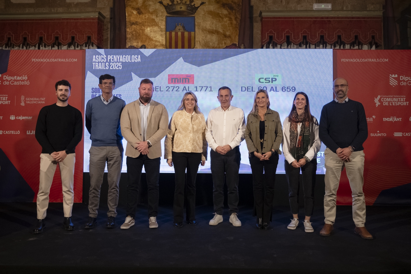 La Diputación de Castellón da el pistoletazo de salida a la ASICS Penyagolosa Trails 2025 con el emocionante y tradicional sorteo de dorsales