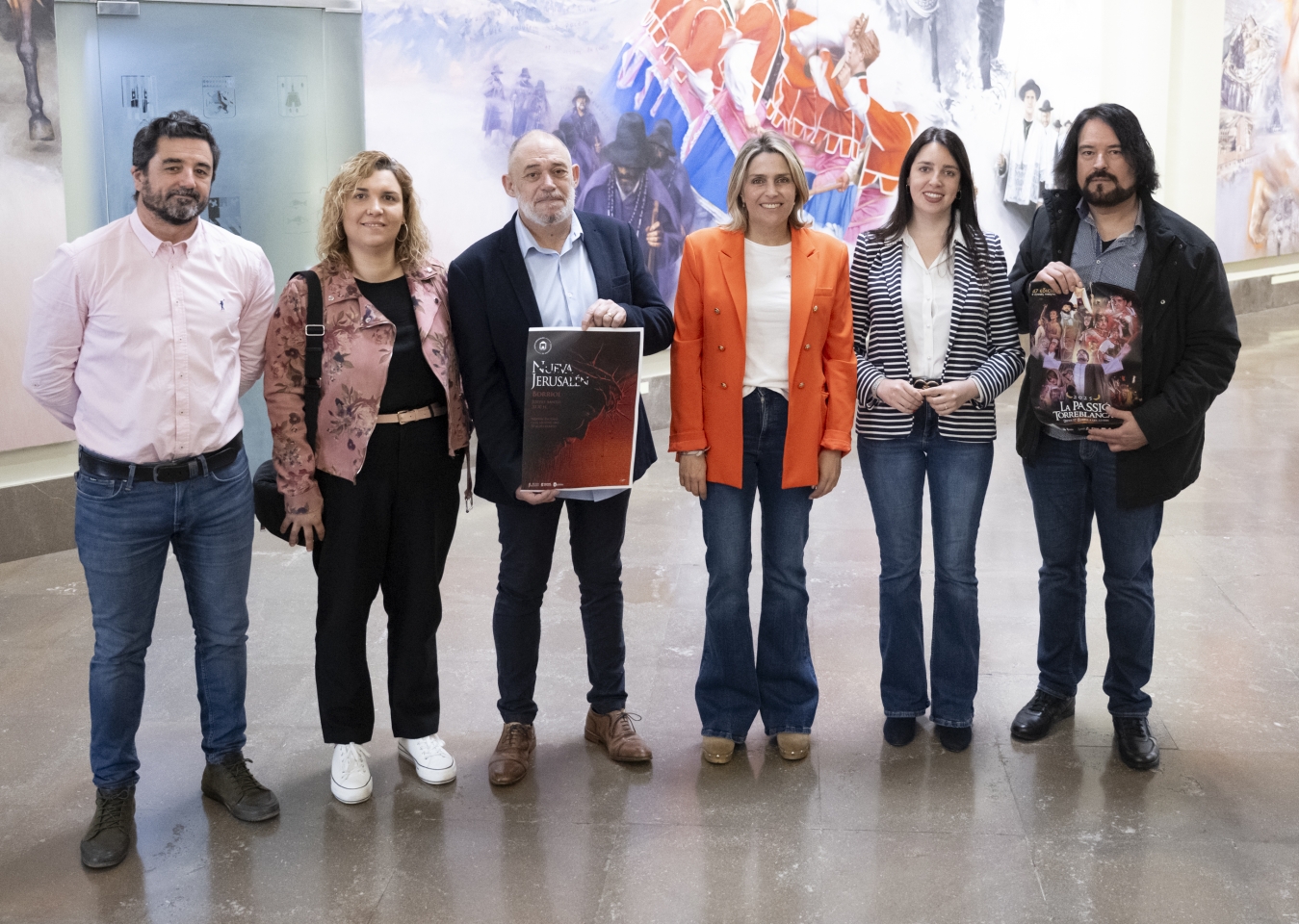 La Diputación de Castellón refuerza su apoyo a la Passió de Torreblanca y de Borriol como emblemas de la Semana Santa de la provincia