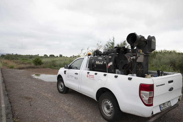 La Diputación de Castellón intensifica los trabajos de control, vigilancia y fumigación de mosquitos tras las últimas lluvias registradas en la provincia