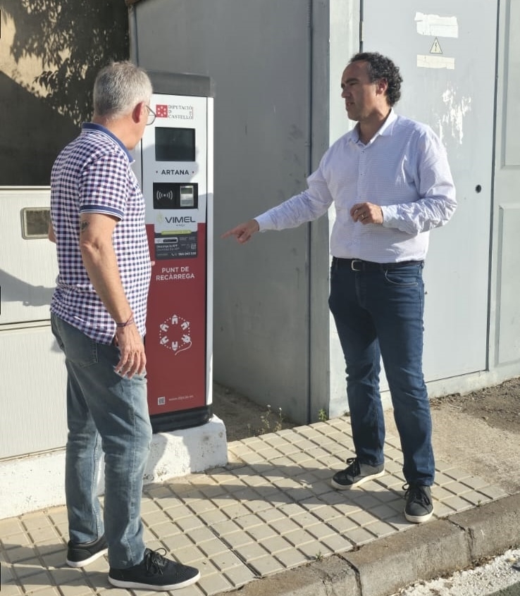 La Diputació de Castelló amplia un 40% els punts de recàrrega de vehicles elèctrics i aconsegueix un total de 34 instal·lacions a la província