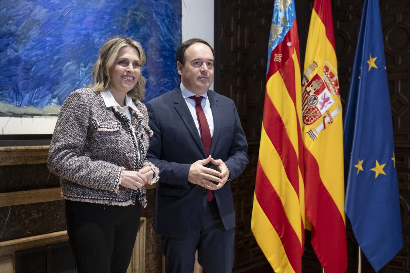 Marta Barrachina reafirma la colaboración con el president de la Generalitat para seguir avanzando en materia hídrica, sanitaria, infraestructuras y sector primario