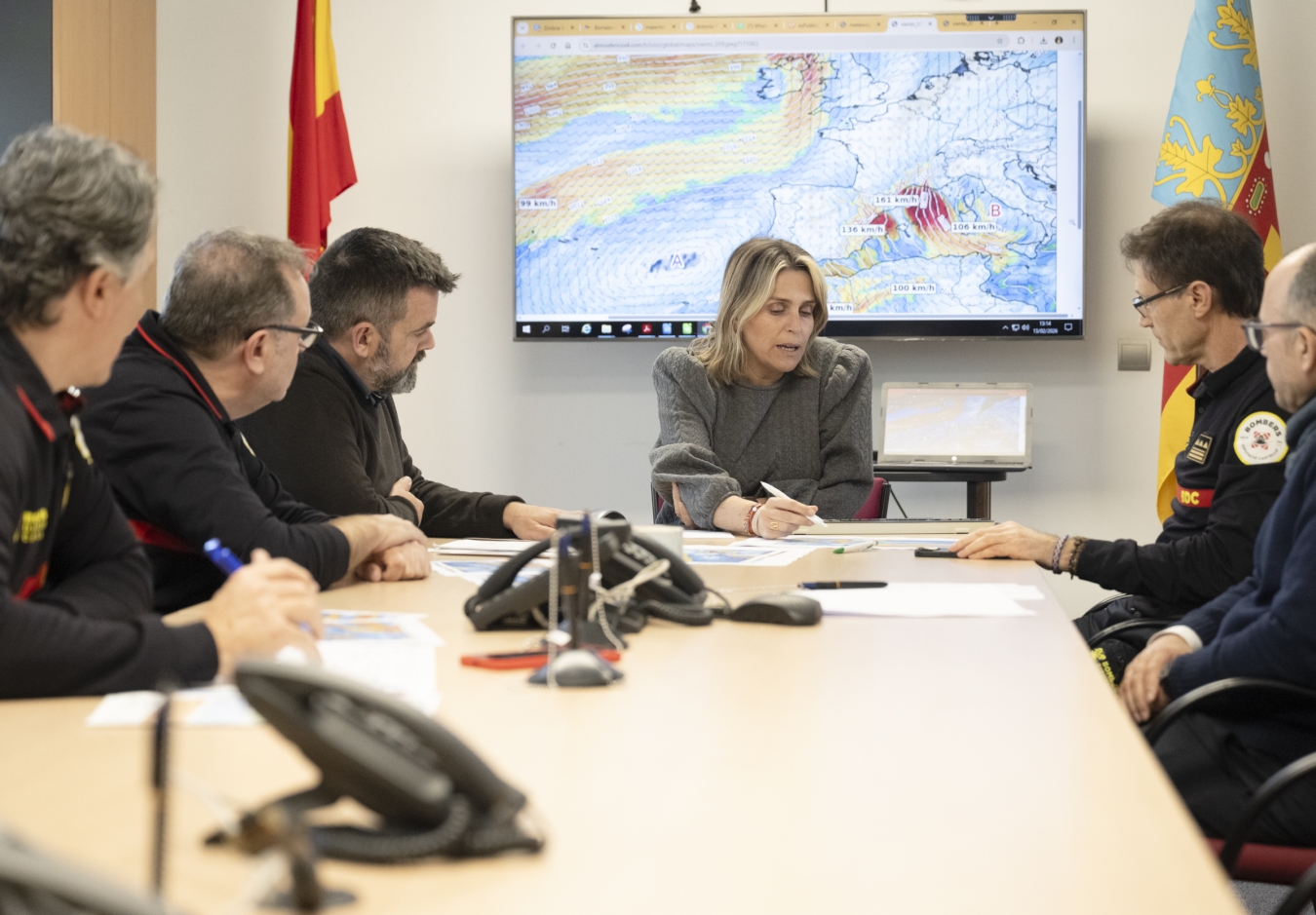 Marta Barrachina agradece la concienciación ciudadana y cifra en 310 servicios y tres incendios el balance de la alerta roja por vientos en la provincia