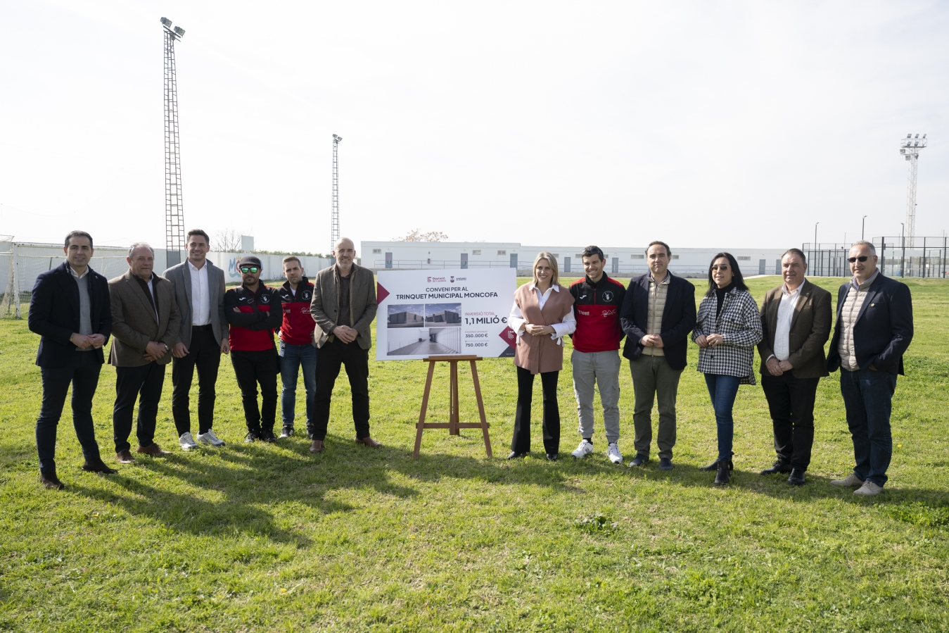 La Diputació de Castelló se suma a l'esforç inversor de Moncofa per a fer realitat el trinquet municipal