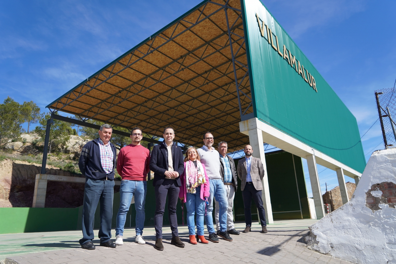 La Diputación de Castellón invierte más de 190.000 euros para la cubierta y renovación del frontón de Villamalur