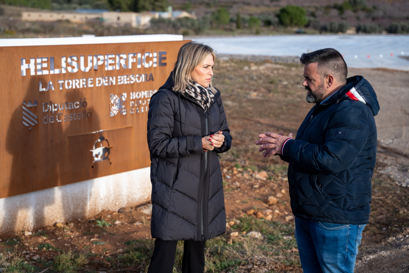 La Diputación de Castellón refuerza la seguridad ante emergencias con la construcción de una nueva helisuperficie en Gaibiel